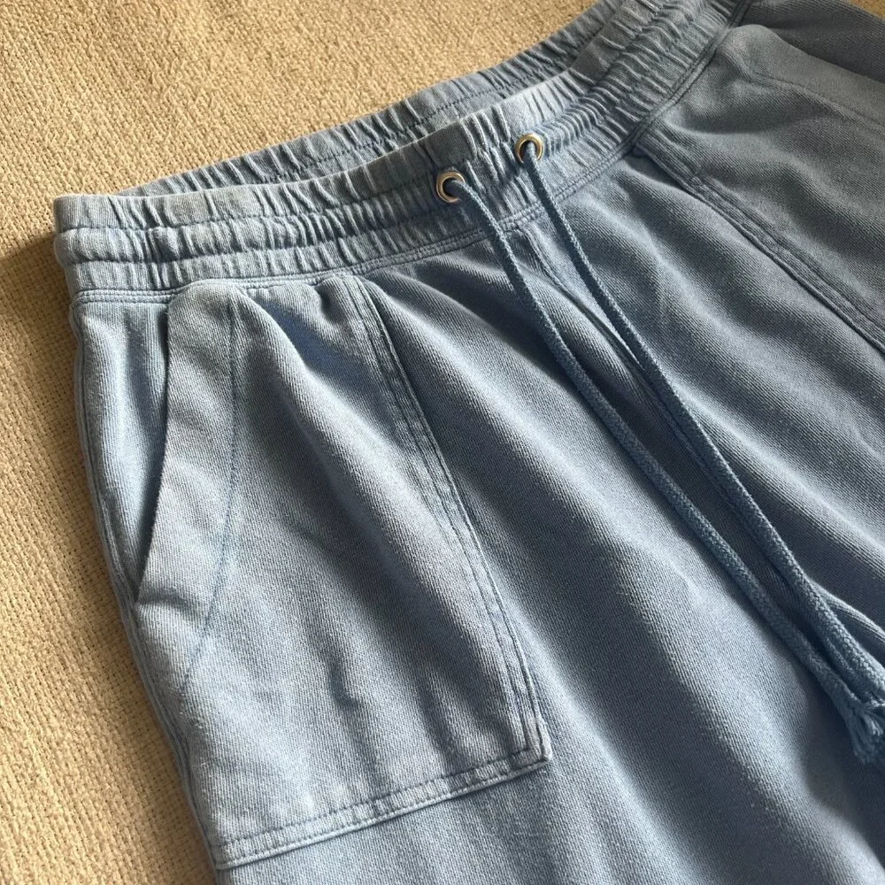 J Crew Lounge Set Quarter Zip and Sweatpants Blue Small - Picture 6 of 8